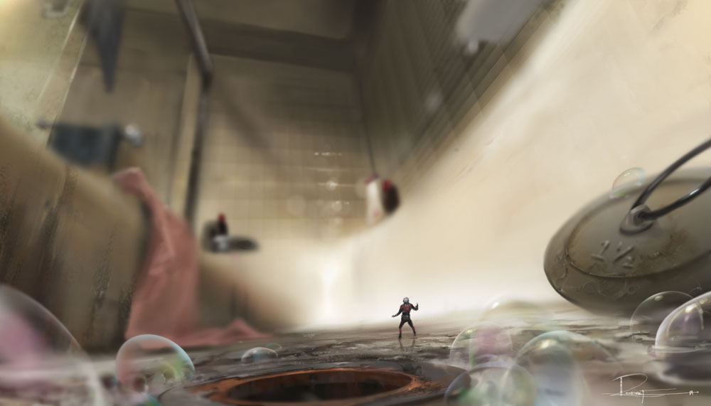 Marvel's Ant-Man Conceptual Artwork of Scott Lang/Ant-Man © Marvel 2014
